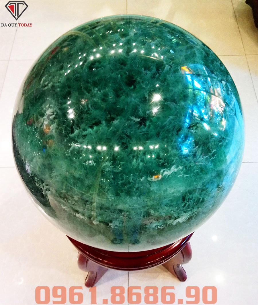 Quả Cầu Phong Thủy Màu Xanh Lá Cây 