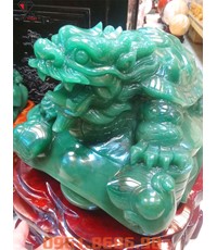 Tượng Long Quy Bằng Đá Thạch Anh Xanh
