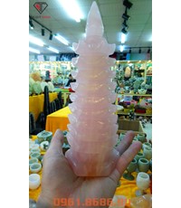 Tháp văn xương đá thạch anh hồng