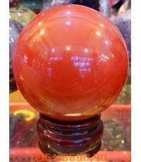Quả cầu phong thủy đá Jasper đỏ