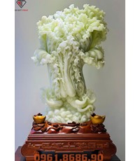 Bắp cải phong thủy bằng ngọc onyx 
