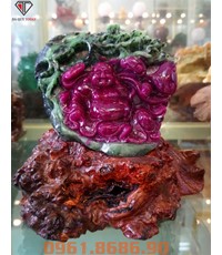 Tượng Phật Di Lặc Đá Ruby Nam Phi 