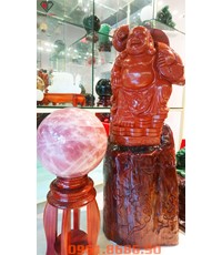 Tượng Phật Di Lặc Bằng Đá Jasper Đỏ 