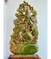 Nhân sâm trường thọ ngọc onyx xanh