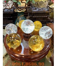 Thất tinh trận đồ thạch anh trắng vàng