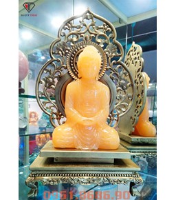 Tượng Phật A Di Đà Bằng Đá Ngọc Hoàng Long