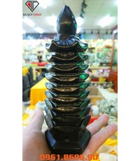 Tháp văn xương đá onyx đen