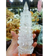Tháp văn xương đá thạch anh trắng