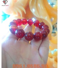 Vòng tay phong thuỷ đá mã não đỏ
